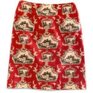 Talbots Skirt In Cotton Toile